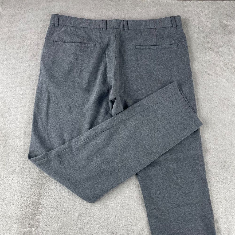 Hugo Boss Trouser Dress Pants Men 36Rx33 Grey Wool Blend Straight Designer Prepp